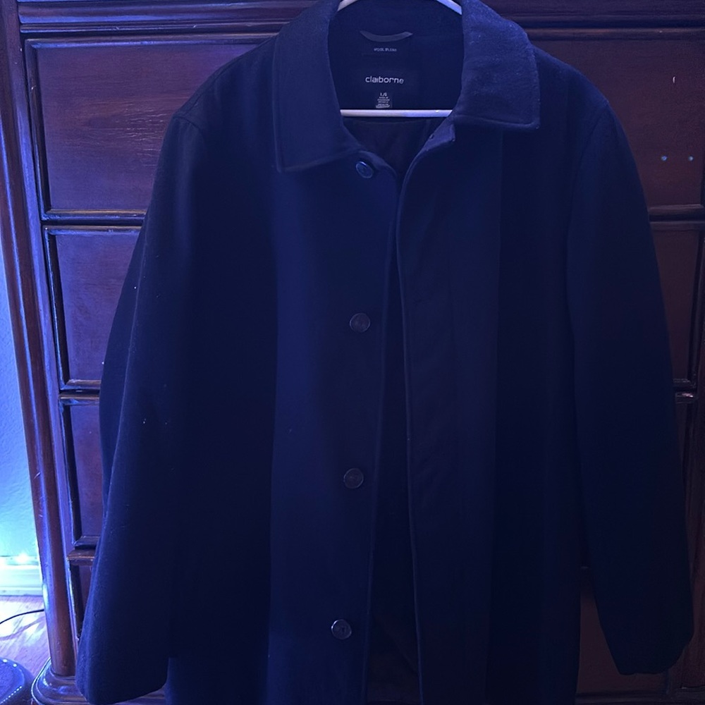 Claiborne pea coat wool blend
